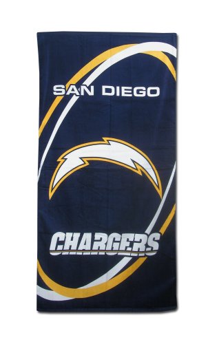 San Diego Chargers Fiber Reactive Pool/Beach/Bath Towel (Team Color)