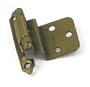 Laurey 28605 2/8-Inch Inset Face Mount Self-Closing Hinge, Antique Brass, 2-Pack