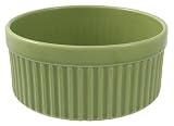 Chantal Ceramic 2-1/2-Quart Souffle Dish, Glossy Garden Green