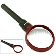 2x 4x Magnifying Glass Lighted Coin Magnifier 2.5" Tool