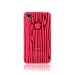 JKase® AT&T / Verizon CDMA Apple iPhone 4 / iPhone 4th Generation Wood Series Transparent Pink TPU Protective Case Cover Skin with FREE S Stand [JKase Retail Packaging]