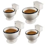 Toilet Mug or Hilarious Novelty Candy Dish (Set of 4) by Big Mouth Toys