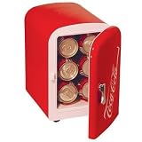 Koolatron KWC-4 Coca-Cola Personal 6-Can Mini Fridge - Refurbished by Manufacturer