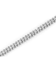 14kt Yellow Gold Diamond "S" Tennis Bracelet 1 ct TW
