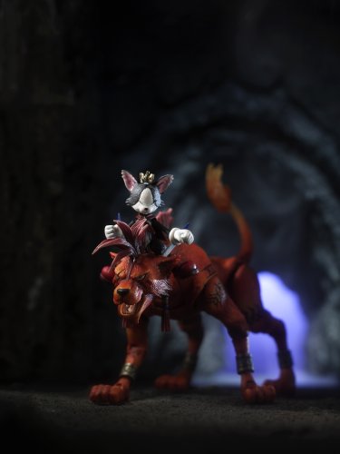 Final Fantasy VII Play Arts Vol. 2 Action Figure - Red XIII & Cait Sith No. 4