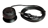 Black Telephone Pickup Coil With A Sensitive Microphone Mounted To A Suction and Connected To A Lead Terminated With A 3.5mm Mono Jack Plug