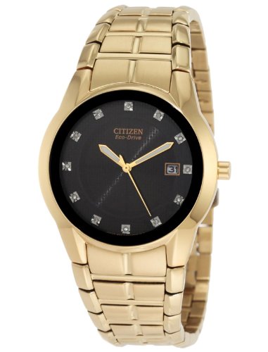 Citizen Men's BM6672-51G Dress Diamond Eco Drive Watch
