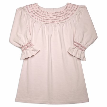 Origany 38B0002T Retro style smocking dress Barley