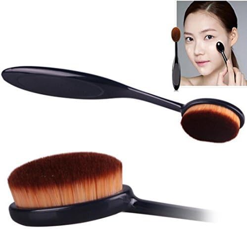Angle Jewelry Cosmetic Makeup Face Powder Blusher Toothbrush Curve Foundation Brush Girl's Profesional set