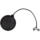 niceEshop(TM) Studio Microphone Mic Wind Screen Pop Filter/ Swivel Mount / Mask Shied For Speaking Recording -Black