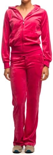 Women's Active Junior Velour Jogging Set by VKN Gazoz Fuschia Medium
