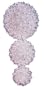 GKI/Bethlehem  Lighting Indoor/Outdoor Star Standard Sphere Triple Drop Clear Christmas Light