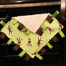 Funky Monkey Mini Taggie Blanket