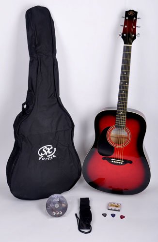 SX Mentor RDS Left Handed Acoustic Guitar