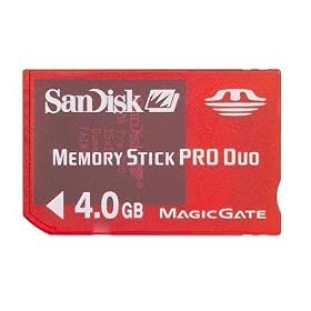 New Sandisk 4gb Gaming Memory Stick Pro Duo Rohs Compliance For Sony Psp Playstation Portable