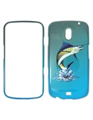 Wireless: Samsung Galaxy Nexus i515 Verizon - Marlin Fish on Two Tone Blue and White Realtree camo Hard Plastic Cover,Case, Face cover, Protector - Bama sales