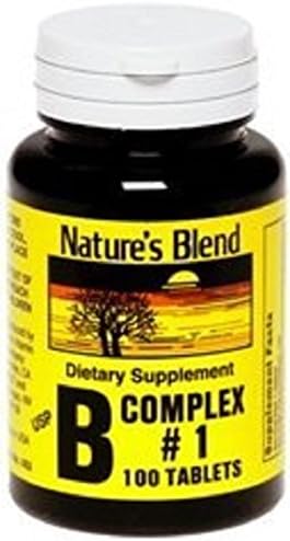 Nature's Blend Vitamin B Complex #1 Tablets 100 Count (4 Pack)