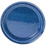 GSI&reg; Stainless Steel Rim Enamel Plate