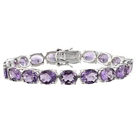 S S 41.64CTW AMETHYST BRACELET by JTV