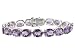S/S 41.64CTW AMETHYST BRACELET