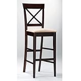 Merlot Cross Bar Stool (Set of 2)