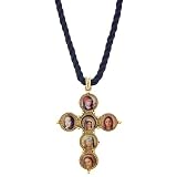 Faces of Mary Cross Necklace