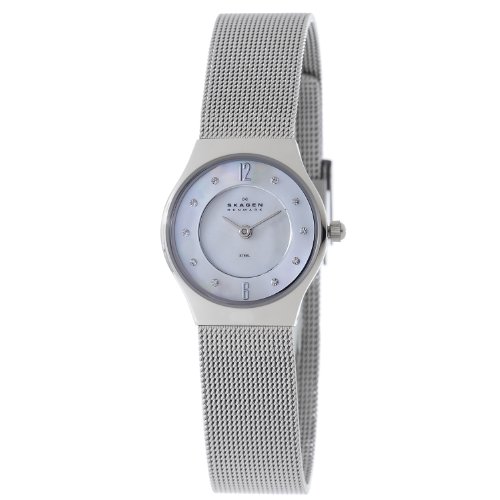 Skagen Women's 233XSSMP Steel Mother-Of-Pearl Dial Watch