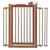 Richell Wood One-Touch Pet Gate, Autumn Matte Finish