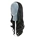 Urparcel Womens Girls Romantic 3/4 Full Hair Long Wavy Curly Half Wig Black