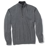 IMAGE OF Weatherproof Adult Half Zip Heathland Sweater - Graphite - XX-Large