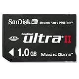 SanDisk 1 GB Ultra II MemoryStick Pro Duo Mobile SDMSPDU-1024-A10M (Retail Package)