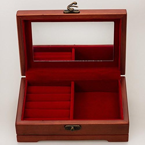 Russian Souvenirs Flowers Velvet Lacquer Jewelry Box