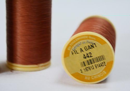 3 pack - Fil Au Chinois Classic Egyptian Cotton Sewing Thread in 150m spools - CHOOSE your COLOR - MADE IN FRANCE (442-6147 - Cast Iron)