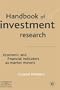 Handbook of  Investment Research: Economic and Financial Indicators as Market Movers