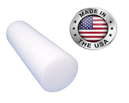 Foam Roller, HealthyLifeStyle! White Foam Roller - Proudly Manufactured in the U.S.A. - Backed with 1 Year Warranty