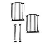 Dreambaby Extra-Tall Swing Close Security Gate (Includes Value Pack), Black