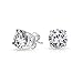 Bling Jewelry Basket Set Unisex Round CZ Stud Earrings 925 Silver