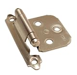 Amerock Decorative Self Closing Overlay Cabinet Door Hinge Satin Chrome