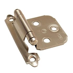 Amerock Decorative Self Closing Overlay Cabinet Door Hinge Satin Chrome