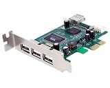 StarTech.com 4 Port PCI Express Low Profile High Speed USB Card (PEXUSB4DP)