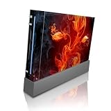 Flower Of Fire Design Skin Decal Sticker for Nintendo Wii Body Console