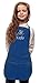 My Little Doc Personalized Royal Blue Kids Art Smock Crayons Embroidery Design (Regular 4 to 7 Years)