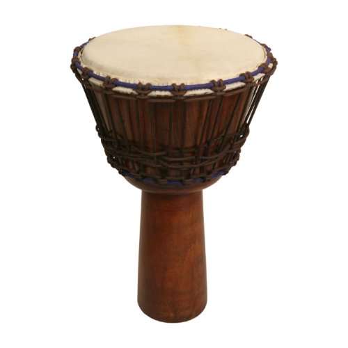 Djembe 13 x 24 Mango Wood Red Brown