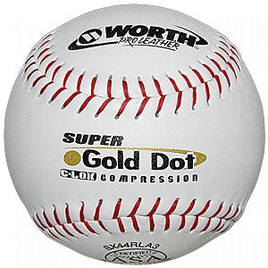 Worth ASA Super Gold Dot C-Lok SP Softballs