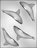 CK Products 4-1/2-Inch 3-D Whale/Dolphin Chocolate Mold
