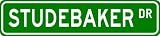 STUDEBAKER Street Sign ~ Personalized Family Lastname Sign ~ Gameroom, Basement, Garage Sign **