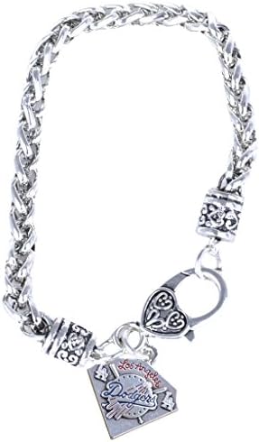 NewBurn Los Angeles Dodgers Fans Charm Bracelet - Silver NoSize