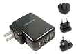 Lenmar ACUSB4 AC Travel Adapter for up to 4 USB Powered Devices (Black)