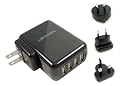 Lenmar ACUSB4 AC Travel Adapter for up to 4 USB Powered Devices (Black)