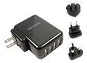 Lenmar ACUSB4 AC Travel Adapter for up to 4 USB Powered Devices (Black)